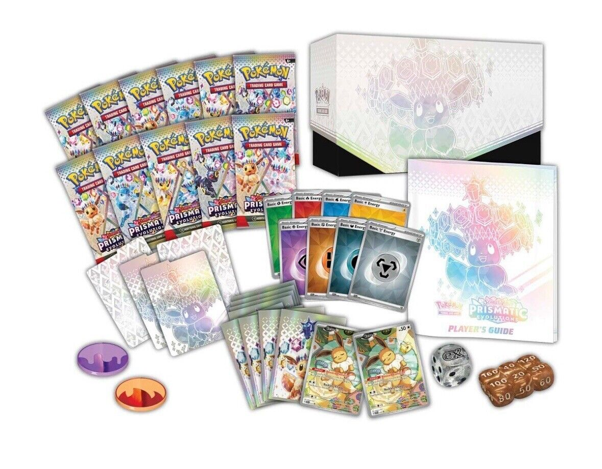 Scarlet & Violet Prismatic Evolutions Elite Trainer Box 9 Booster Pack (English)
