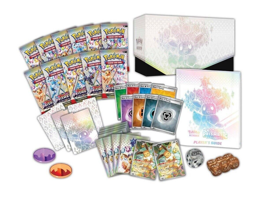 Scarlet & Violet Prismatic Evolutions Elite Trainer Box 9 Booster Pack (English)