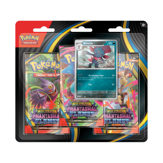 Phantasmal Flames Mega Evolution Sneasel 3 Booster Pack Blister (English)